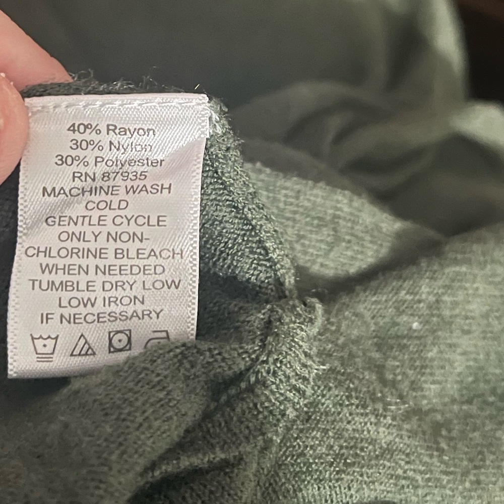 2X Women's Green Sweater - Picture 6 of 6
